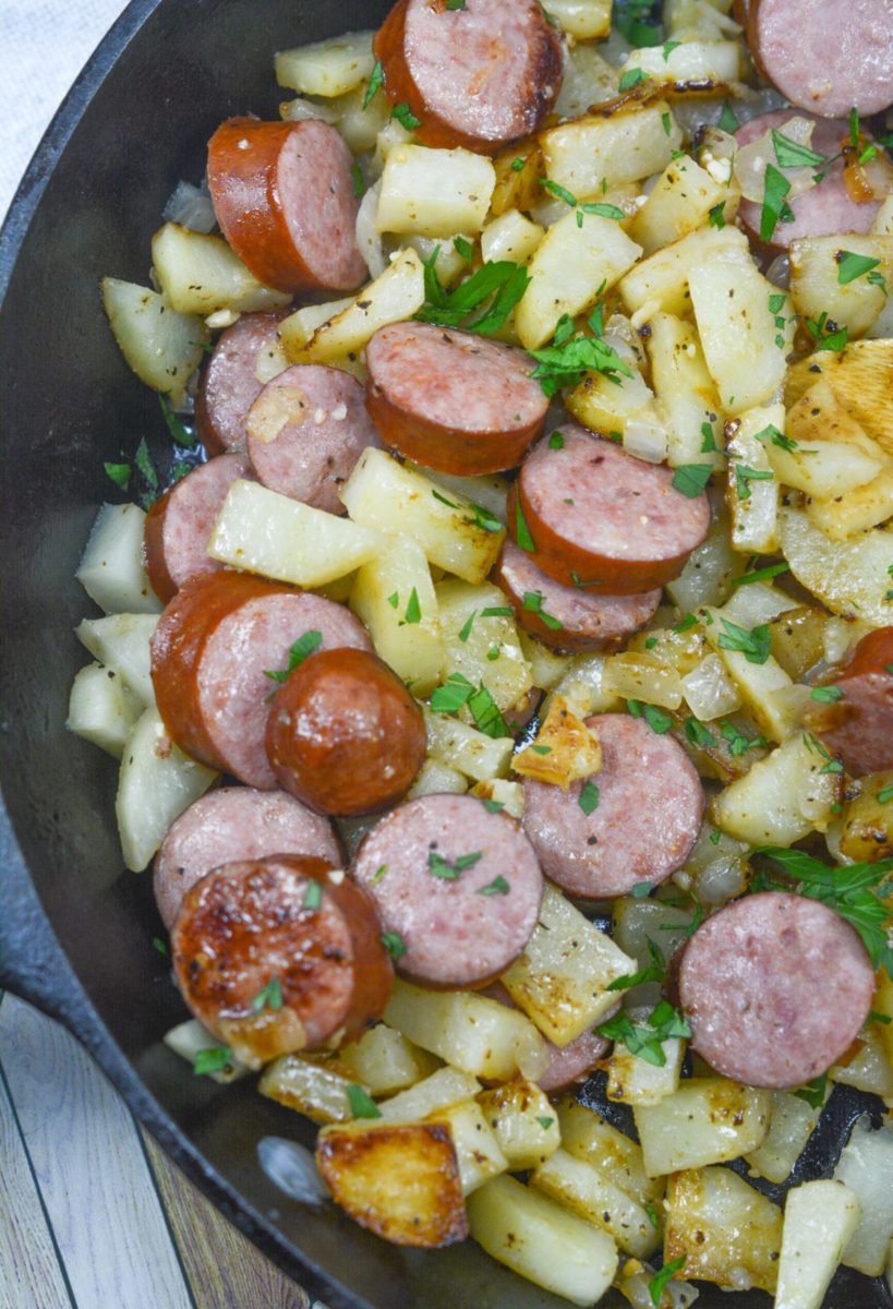 Easy Blackstone Sausage and Potatoes Best Blackstone Recipes