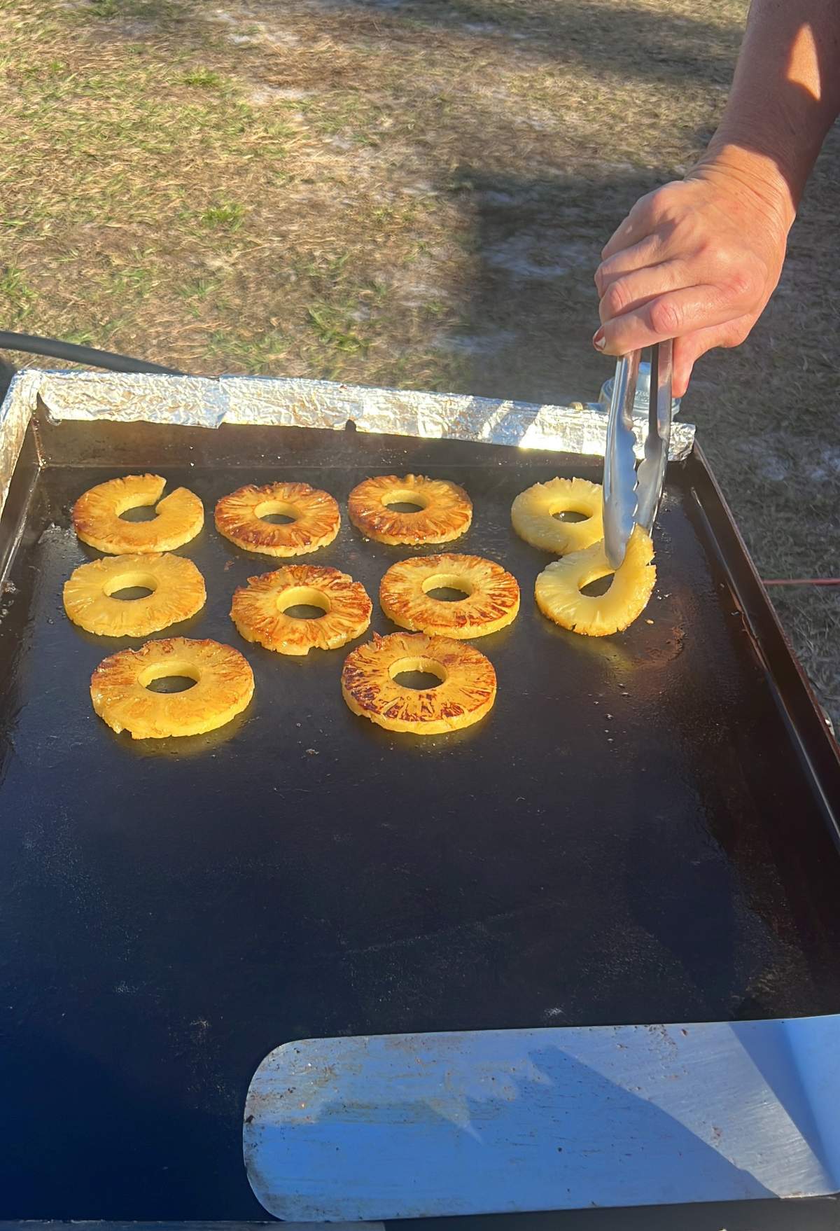 How to Make Blackstone Grilled Fireball Whisky Pineapple