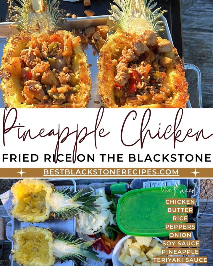 Blackstone Pineapple Chicken Fried rice Best Blackstone Recipes