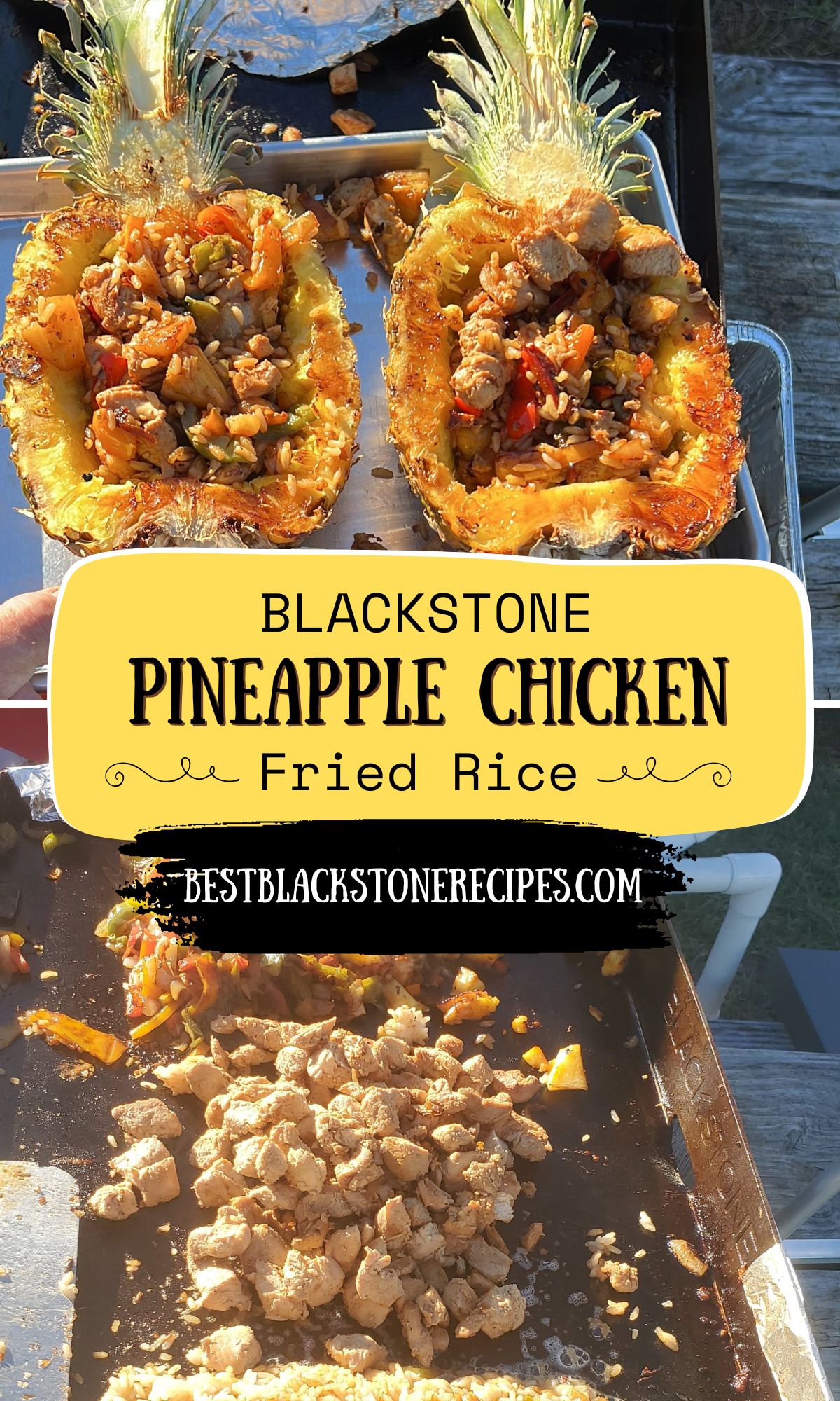 Blackstone Pineapple Chicken Fried Rice