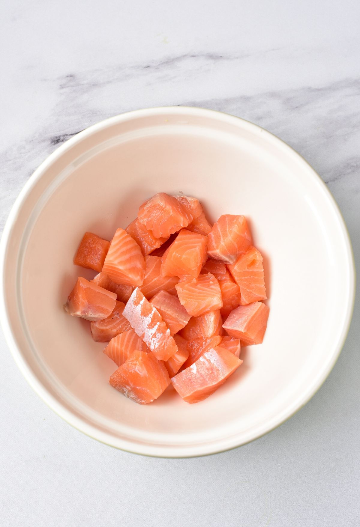 salmon in a bowl