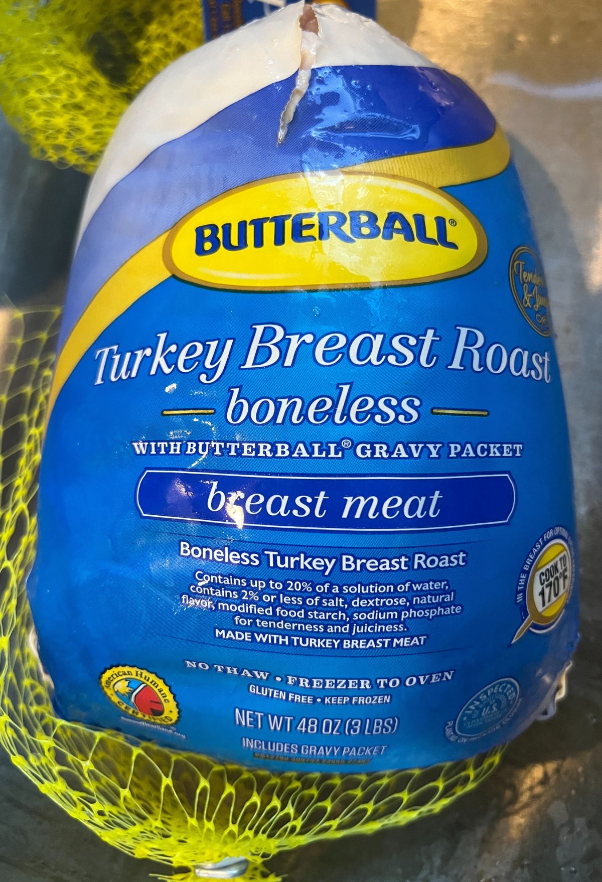 Butterball turkey breast roose boneless.