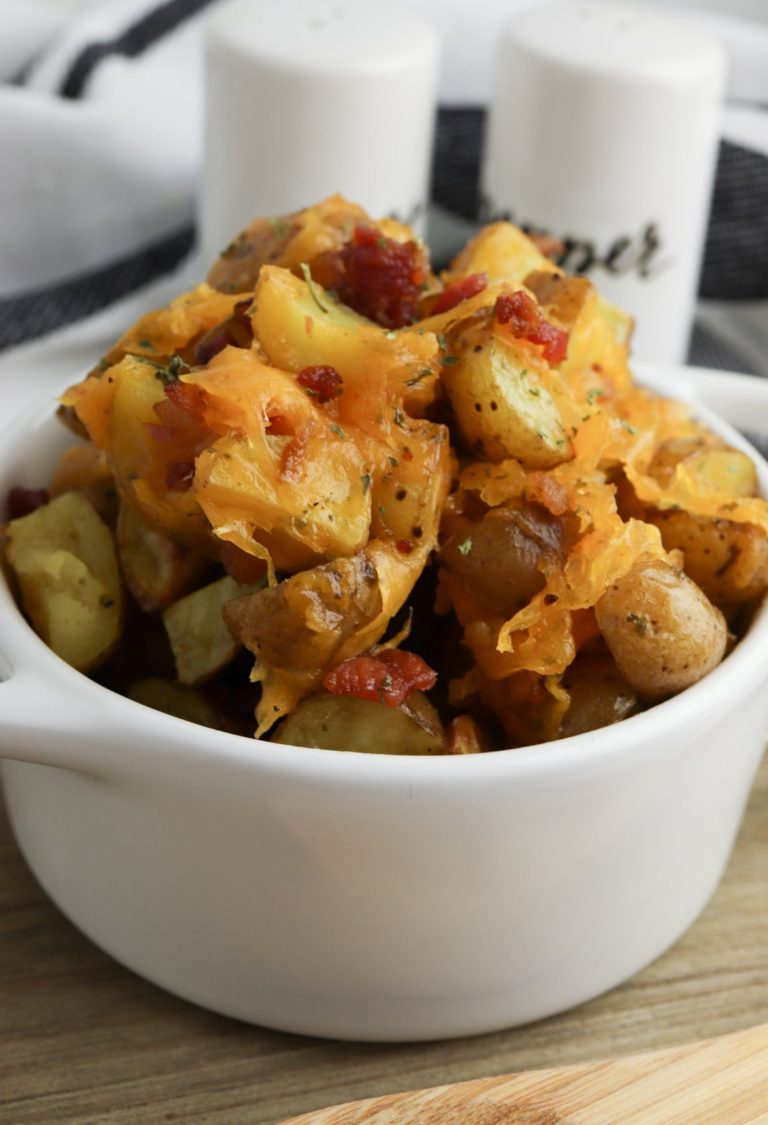 Loaded Roasted Potatoes on the Blackstone Best Blackstone Recipes