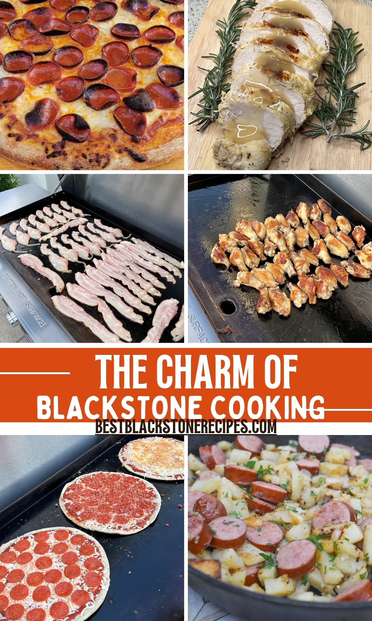 The charm of blackstone cooking.