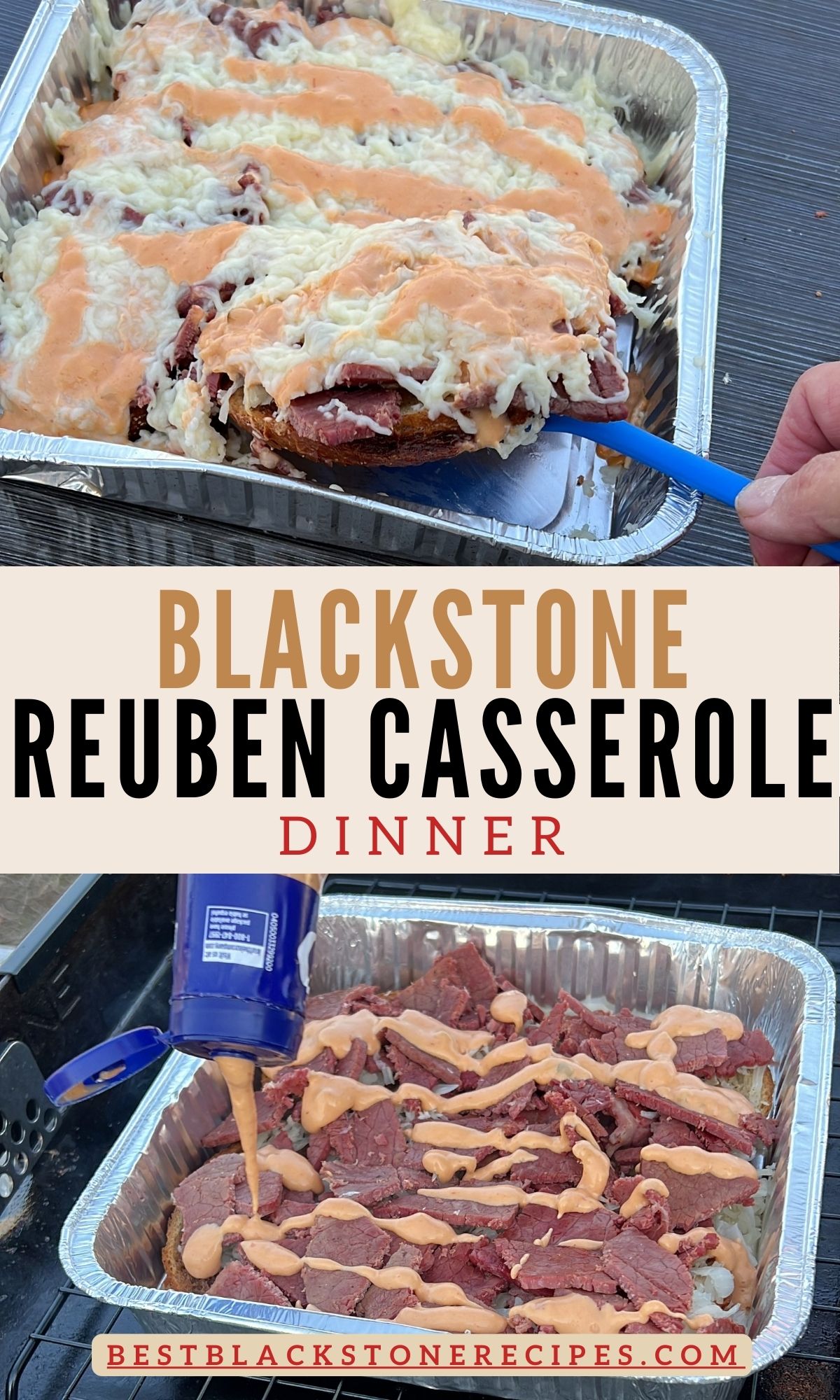 Blackstone reuben casserole dinner.