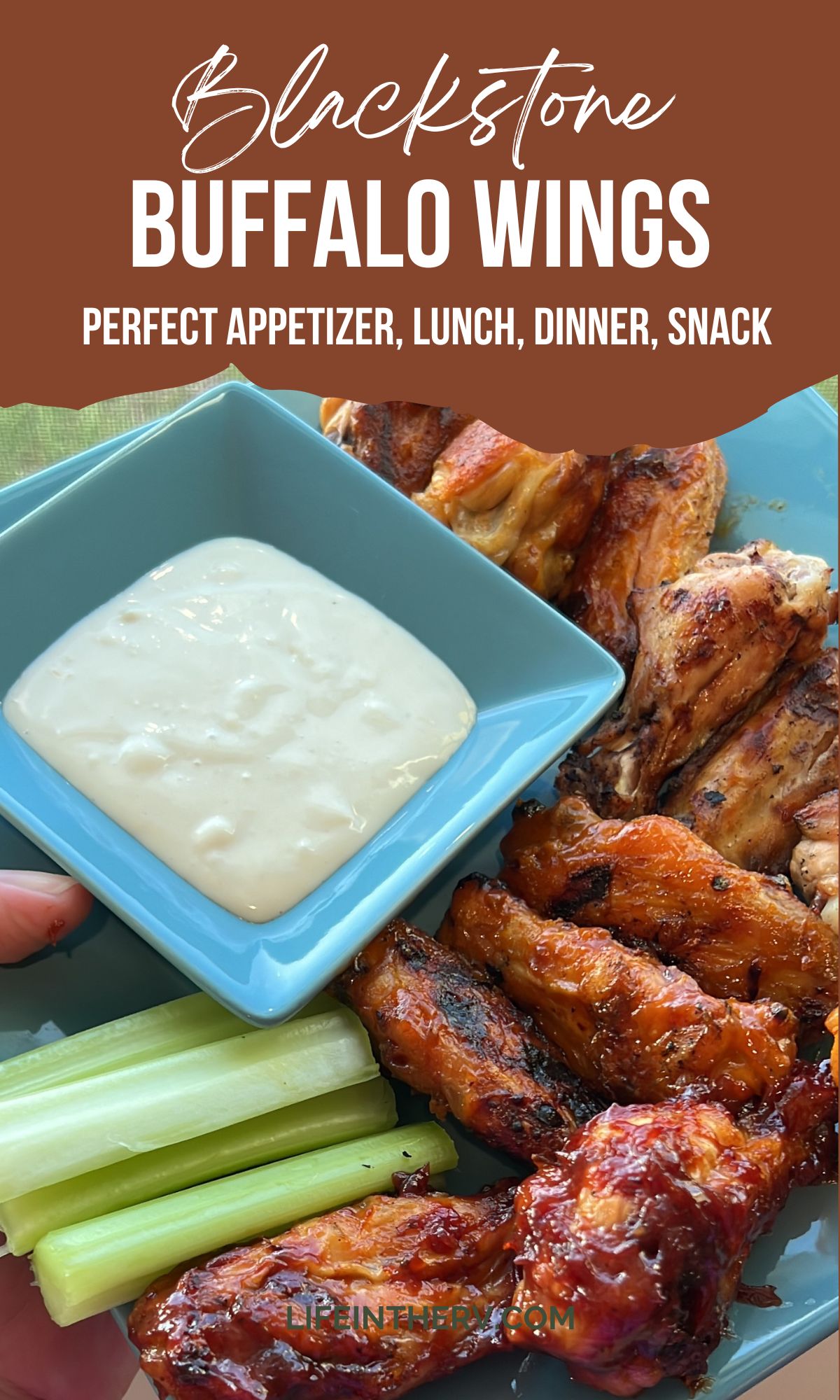 Blackstone buffalo wings perfect appetizer, lunch, dinner, snack.