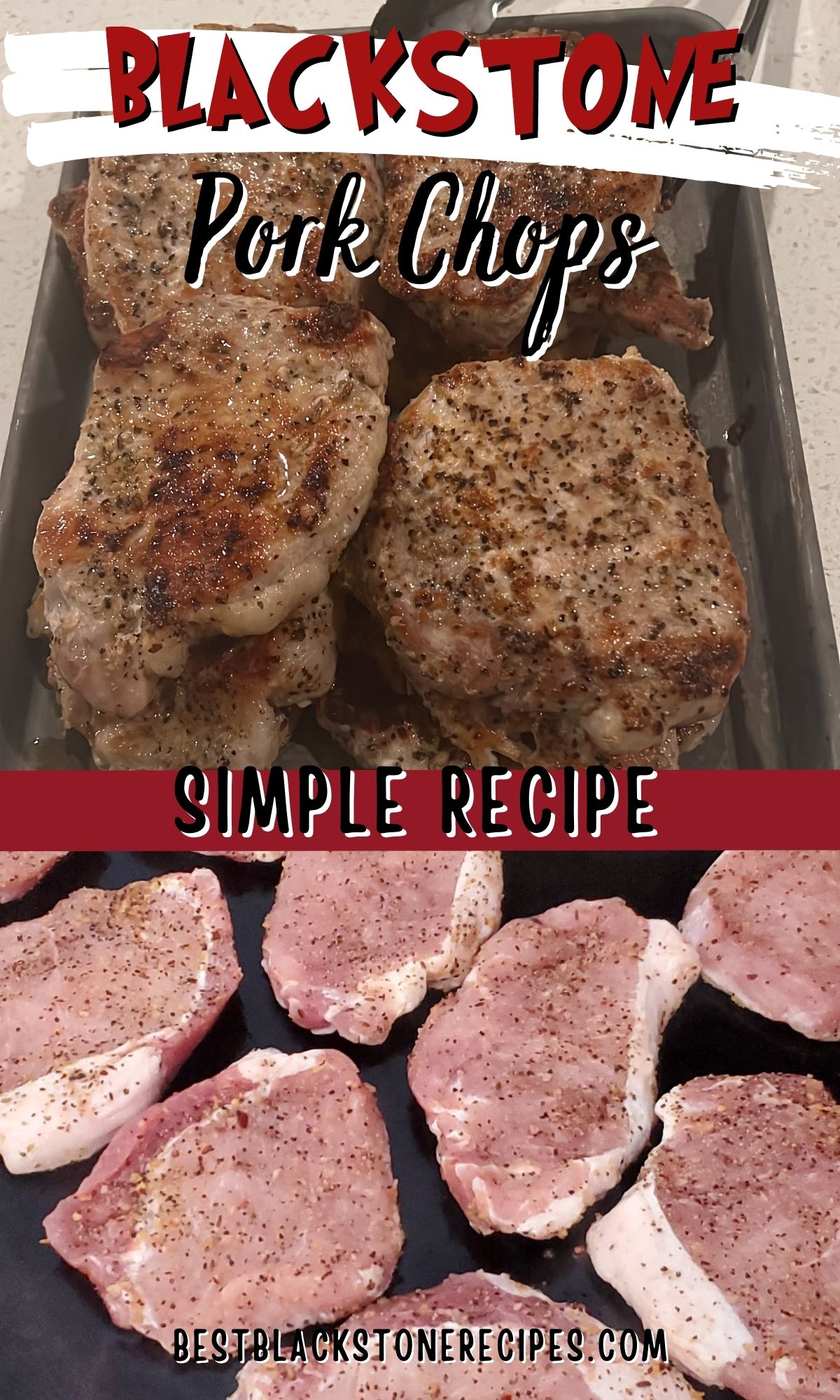 Blackstone pork chops: simple recipe guidance.